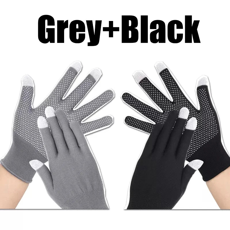 Rutschfeste Touchscreen-Handschuhe 5 Paar, leicht, atmungsaktiv, UV-Schutz