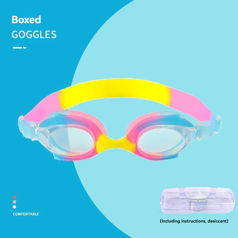 Wasserdichte Anti-Fog Schwimmbrille aus Silikon für Kinder mit UV-Schutz
