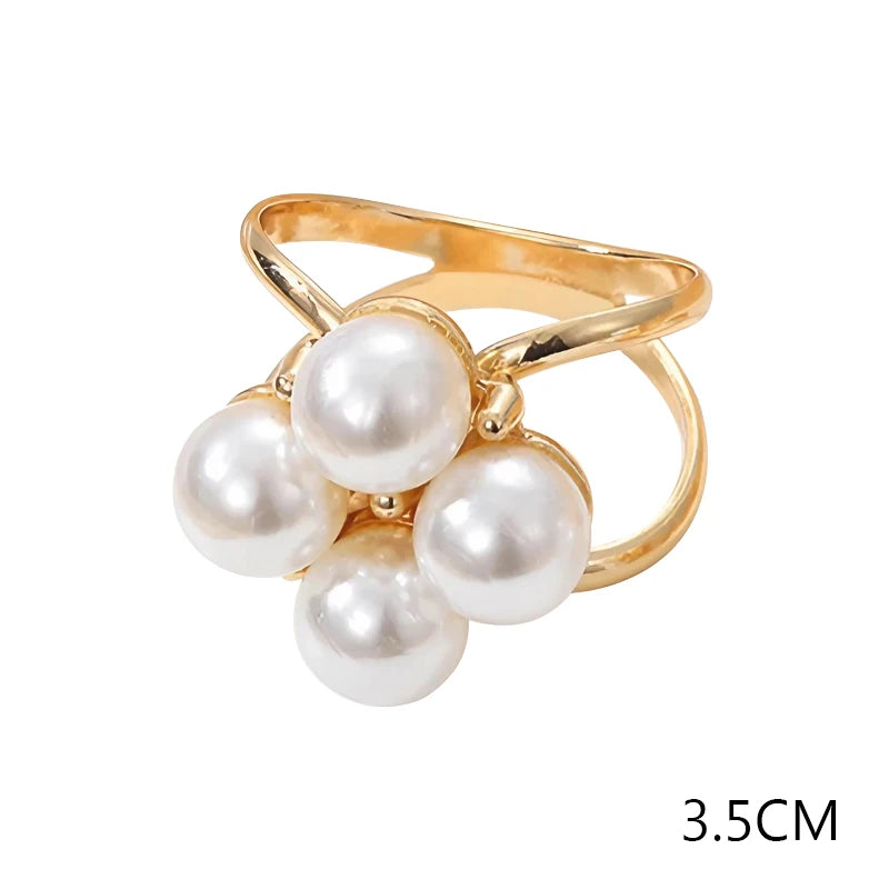 Elegante Perlen-Schal Schnalle – Multifunktionales Accessoire für Damen aus Eisen