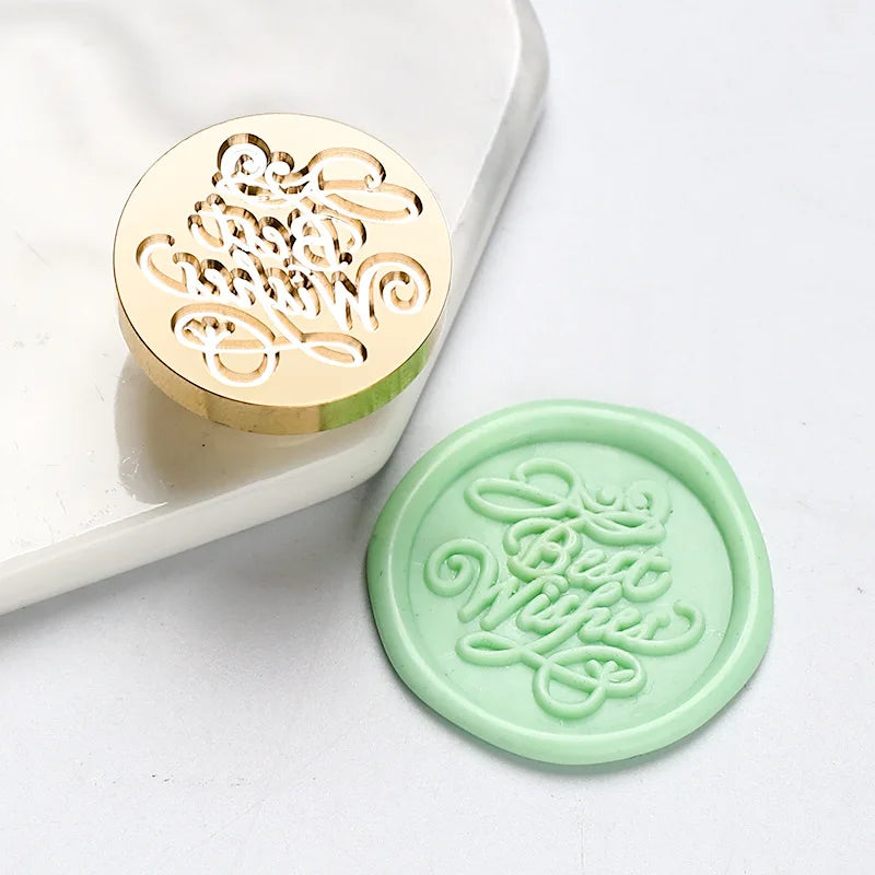 Sternenhimmel Lotus Rosenmuster Wachssiegel Stempel, Retro Stil