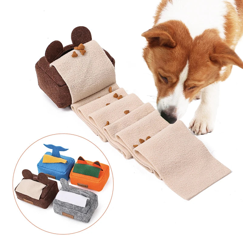 Interaktives Schnüffelspielzeug für Hunde mit Leckerli-Training