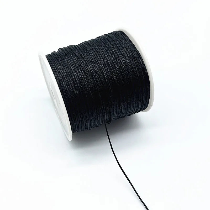 100 m Rolle 0,8 mm Nylonschnur für Makramee und Schmuckherstellung
