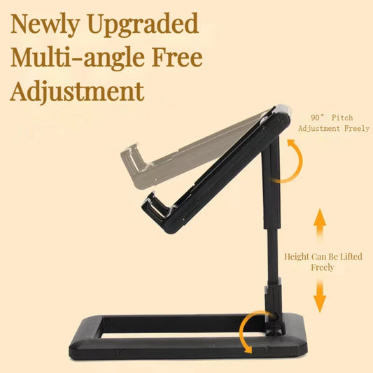 Faltbarer Desktop Halter für Tablet und Smartphone verstellbar und platzsparend