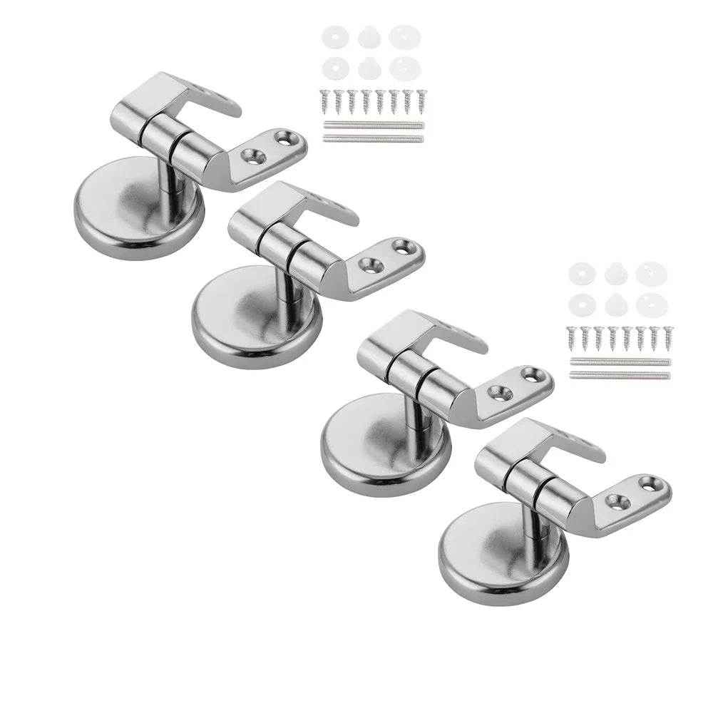 2/4er Set WC Sitz Scharniere Edelstahl Universal Top Fix Blindloch Montage