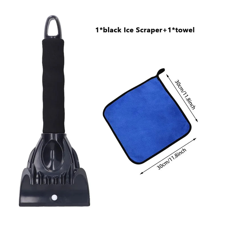 Effektiver Eiskratzer mit Handtuch für Fahrzeug-Windschutzscheibe
