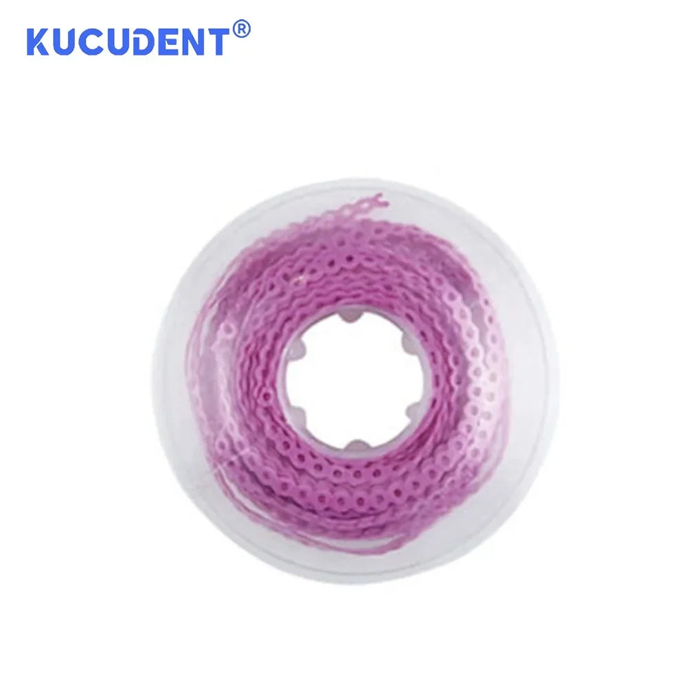 4,57 m elastische Dental Power Chain für Zahnspangen in mehreren Typen