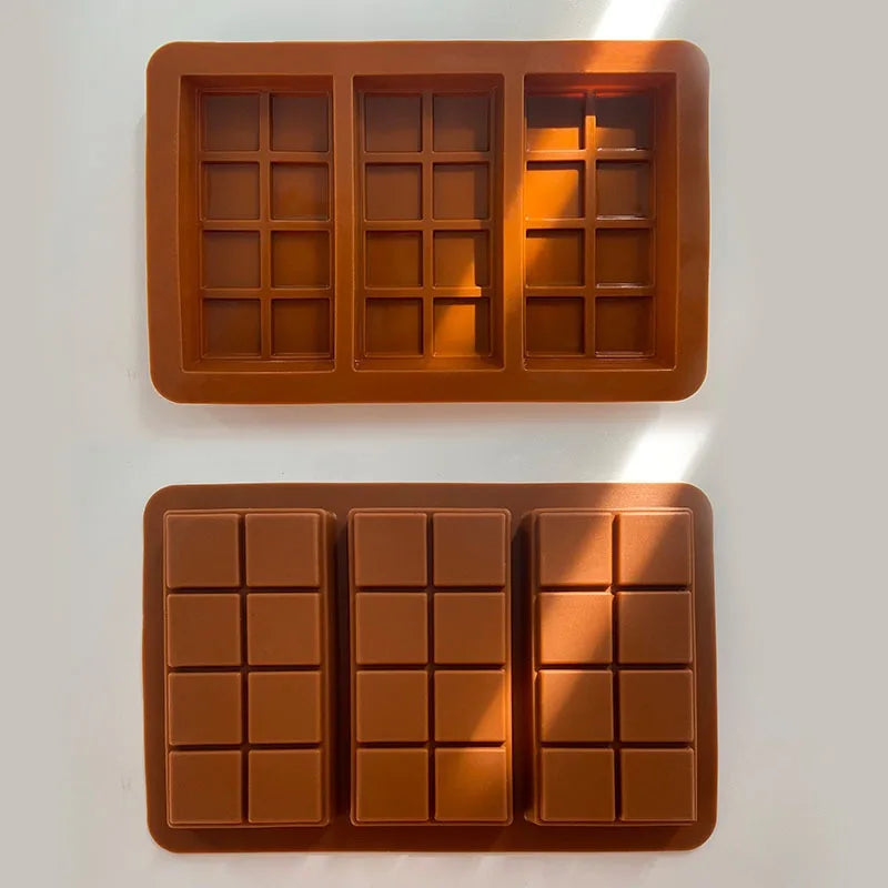 Quadratische Silikon Schokoladenform 8 12 24 Stück Backform Küchenzubehör