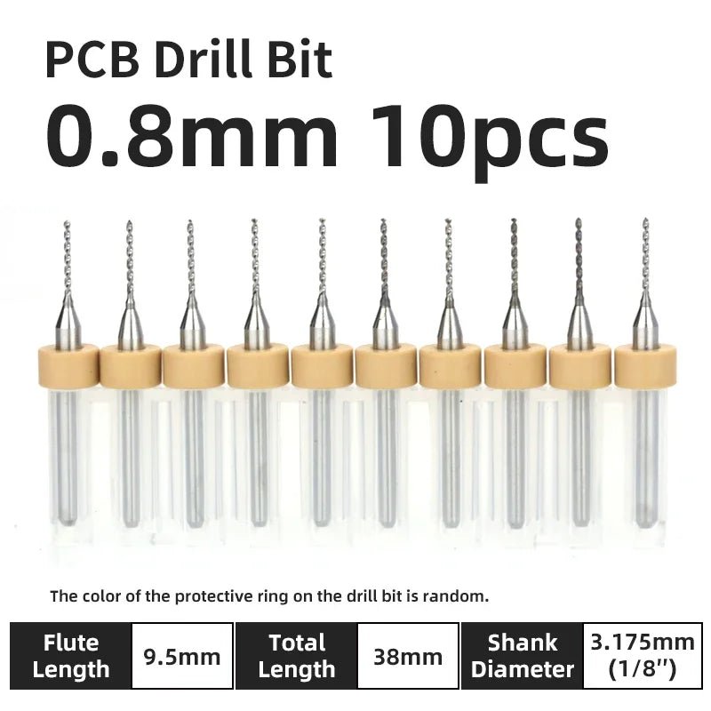 Präzisions Mikrobohrer Set Wolframkarbid für PCB Holz CNC 0.1-3.175mm