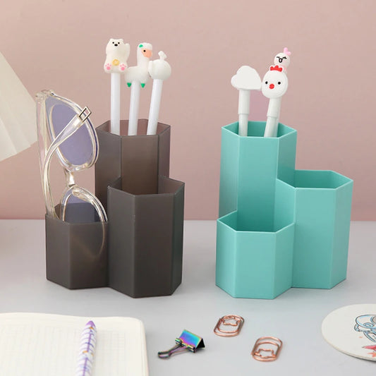 3 Fächer Stifthalter Schreibtisch Organizer Kunststoff Stiftehalter Büro