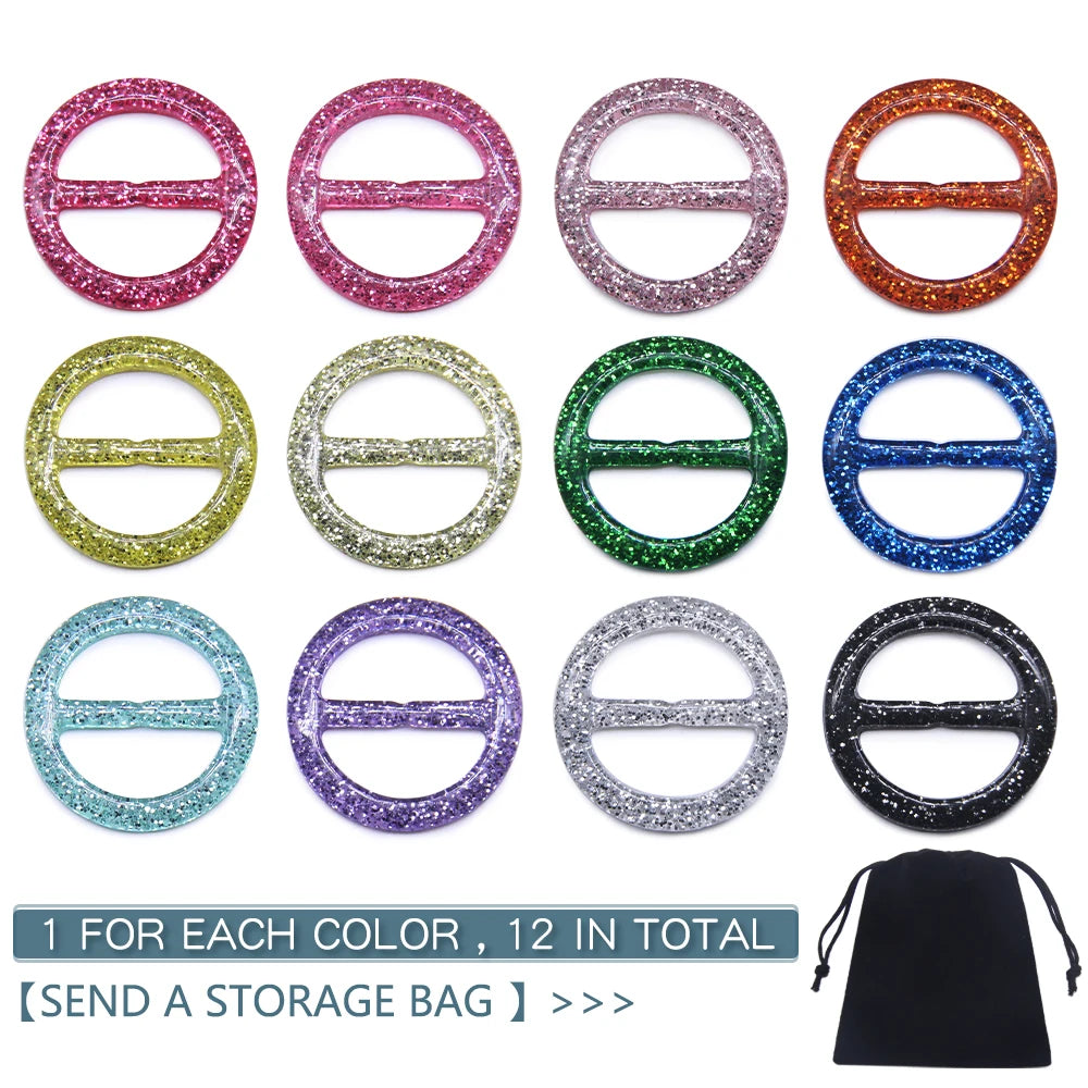 Modische T-Shirt Clips 2,5/3 cm in gemischten Farben aus Harz