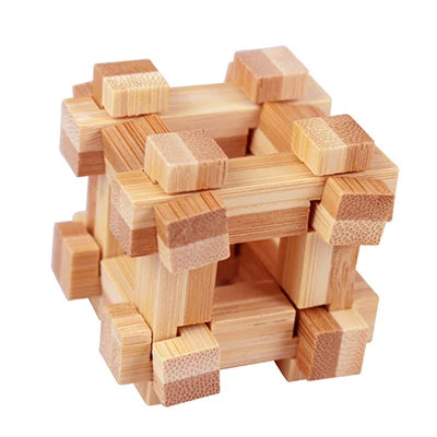 Holz Kong Ming Lock Lu Ban IQ Brain Teaser Lernspielzeug für Kinder