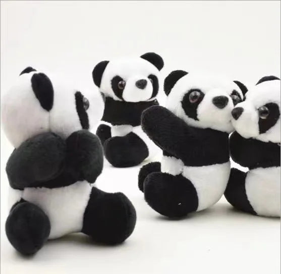 Plüsch Memo-Clip Panda Motiv 10cm Haarclip Accessoire Damen