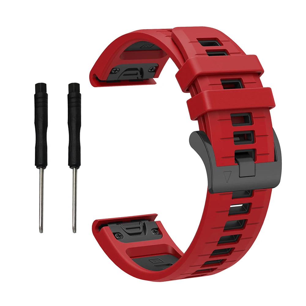 Silikon-Uhrenarmband 22-26 mm für vielseitige Smartwatch Modelle