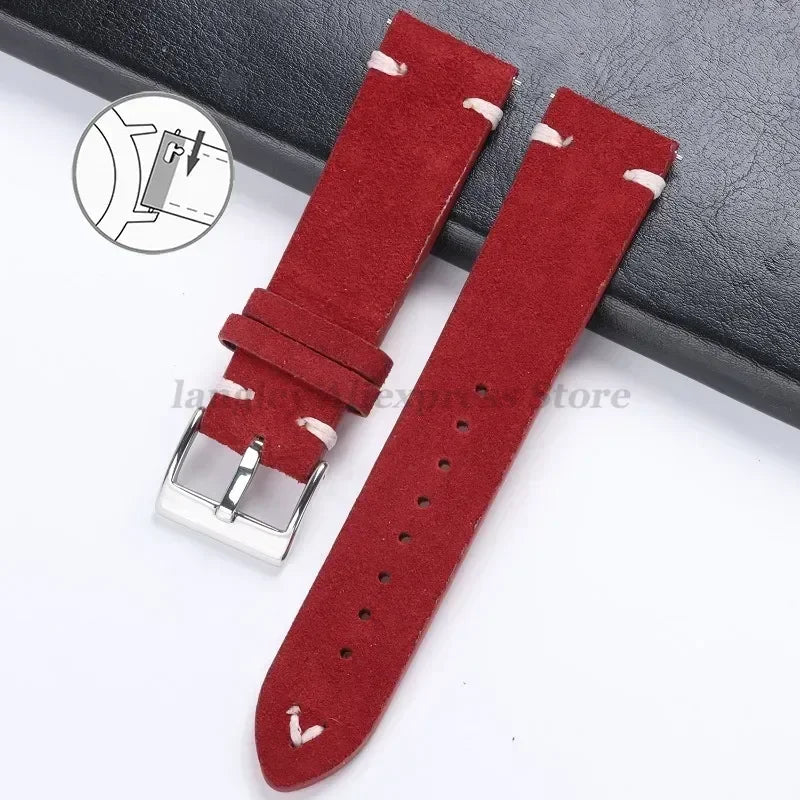 Wildlederarmband Fur Huawei Watch GT3 GT4 Uhrenarmband Vintage Ha