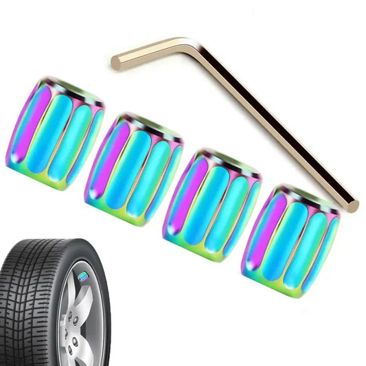 Anti-Diebstahl Ventilkappen Zinklegierung für PKW LKW Motorrad Fahrrad Staubschutz