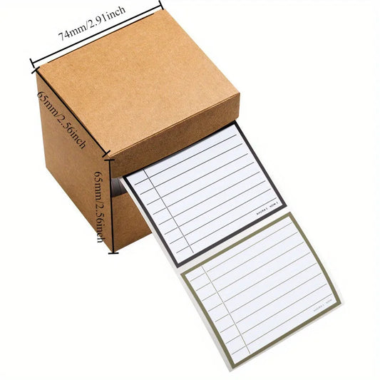 256 Blatt bunte selbstklebende Haftnotizen für Studium und Büro