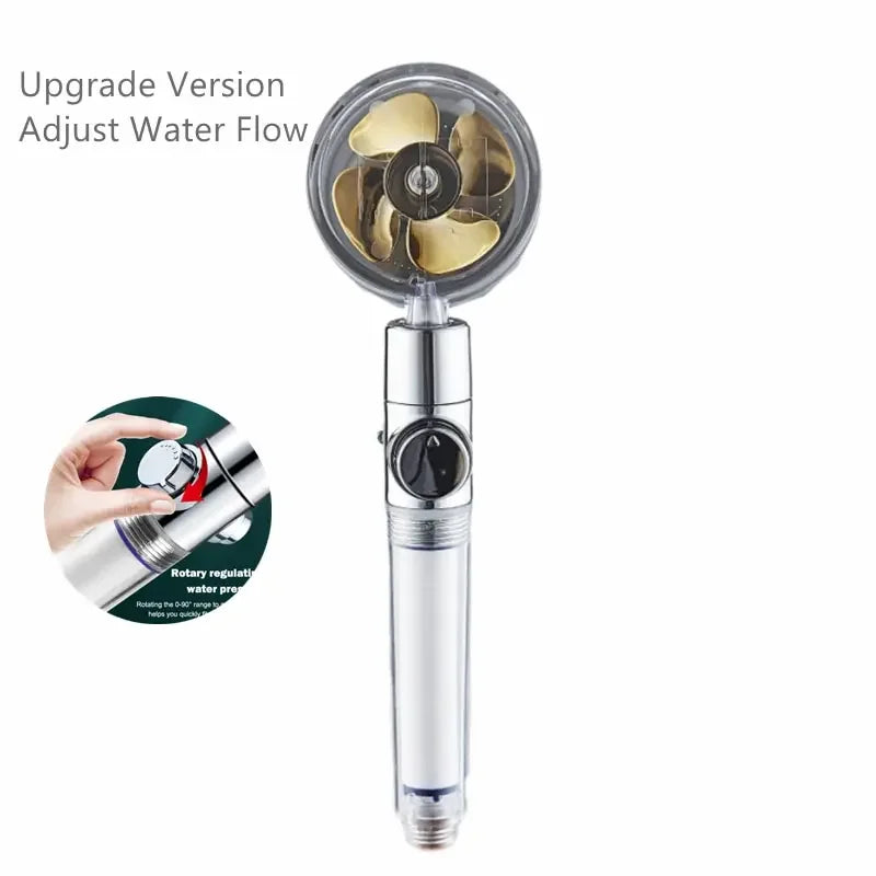 Hochdruck Duschkopf aus ABS mit 360° Rotation - Wassersparfunktion
