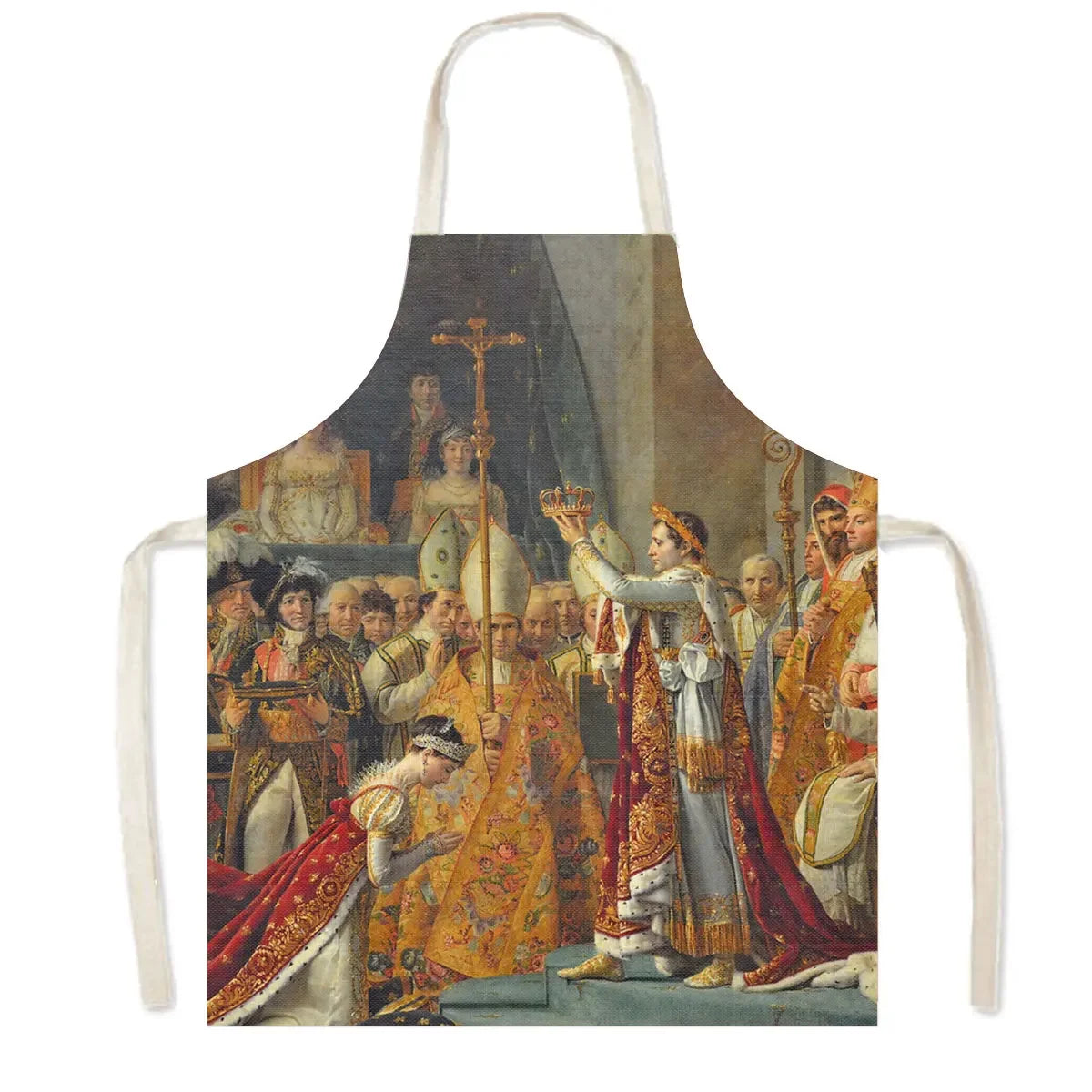 Napoleon Bonaparte Porträt Leinenschürze für Küche - Hausreinigung