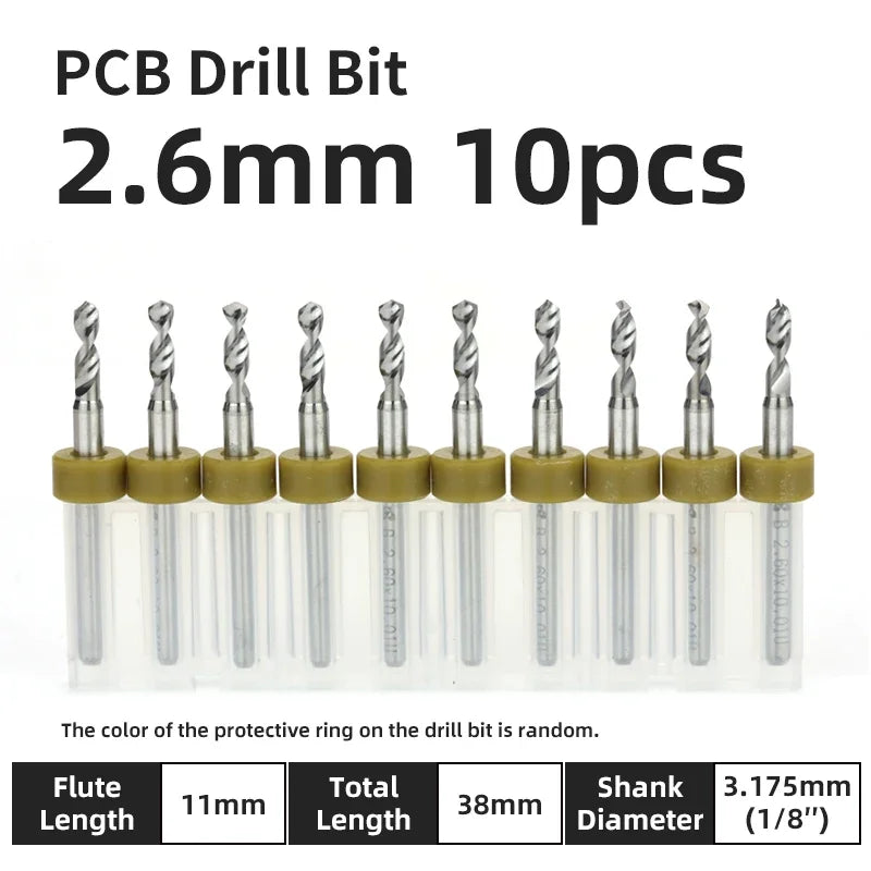 Präzisions Mikrobohrer Set Wolframkarbid für PCB Holz CNC 0.1-3.175mm