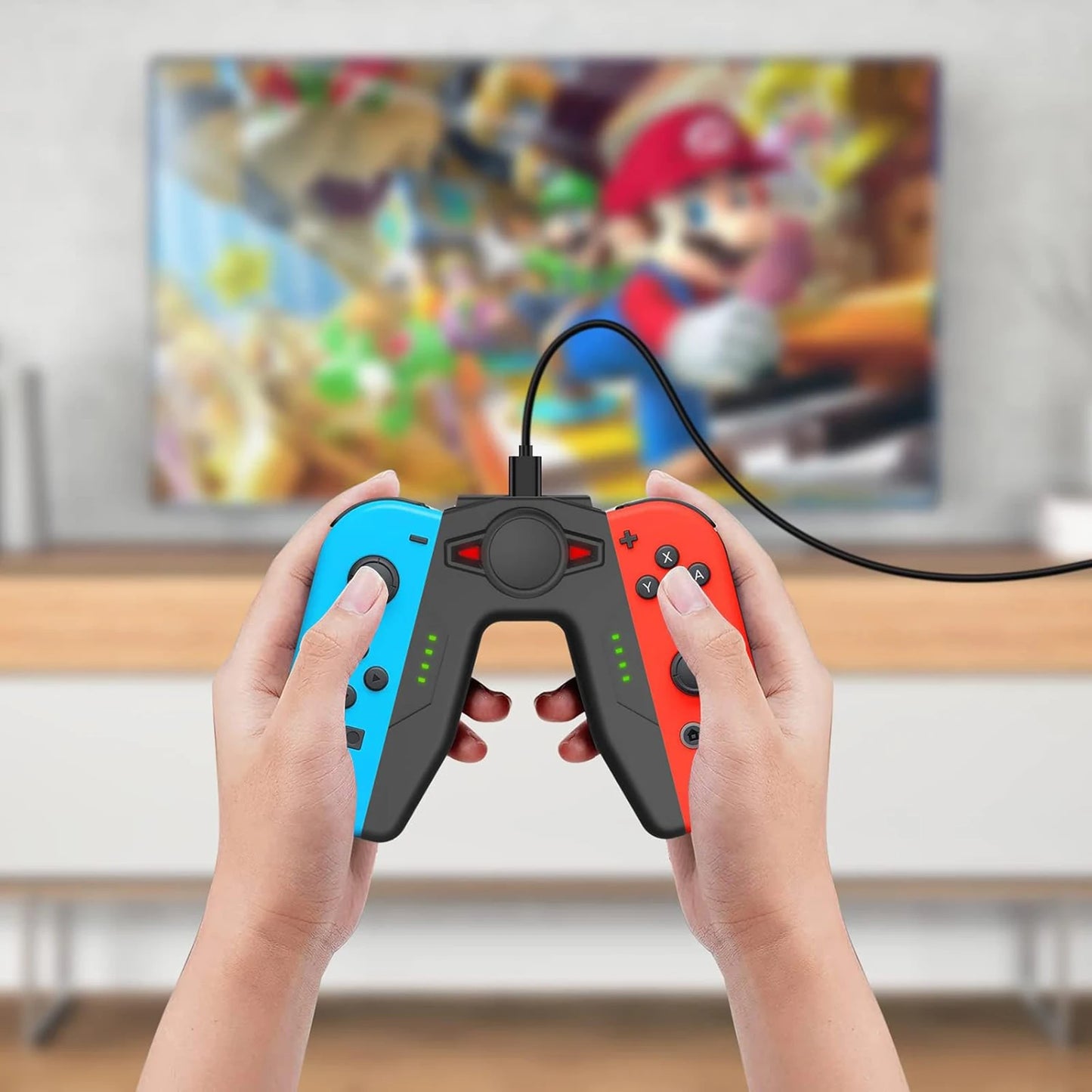 Joy-Con Ladehalterung mit LED - Überladeschutz – für Nintendo Switch - OLED