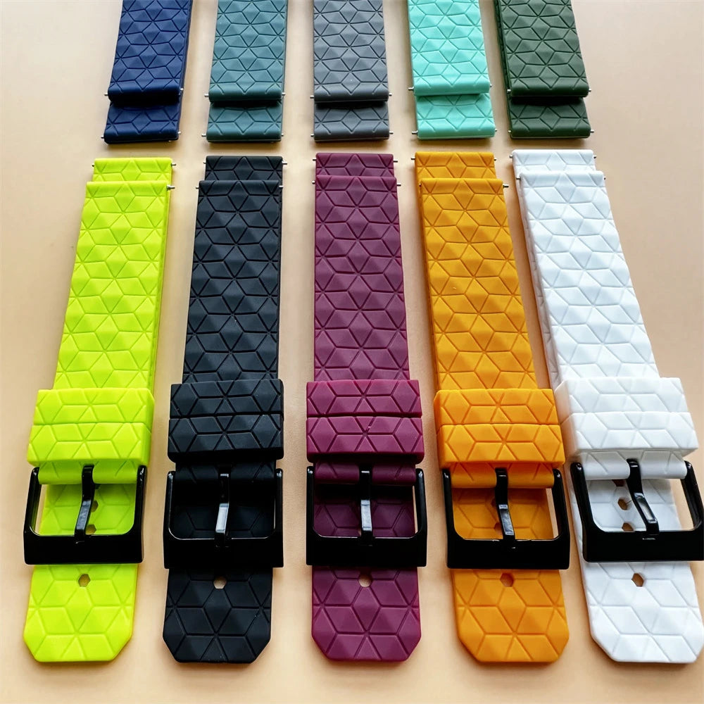 Sportliches Silikonarmband 20/22 mm mit Fußballmuster – perfekt für Xiaomi - Huami