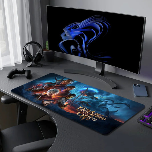 Ergonomisches Gaming Mauspad mit Handgelenkstütze, rutschfest, groß