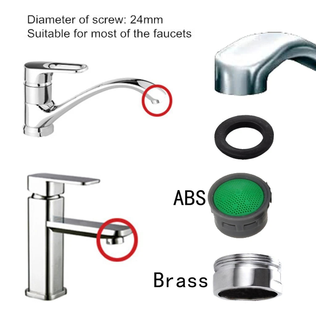 20x Wassersparende Küchenarmatur Bubbler Luftsprudler Filter Messing Einsatz