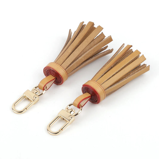 Mini-Quasten-Taschenanhänger aus gegerbtem Leder mit Quaste für Damen, Handtaschen, Clutch, Geldbörse, Schlüsselanhänger, Ring-Zubehör-Yabubest - Home & More