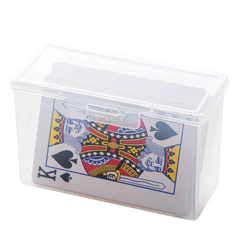 Transparente Kunststoff Boxen Spielkarten Container PP Lagerung für Spiele