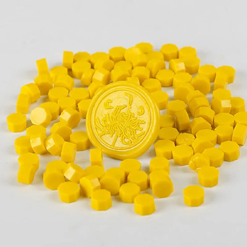 200 Stück Wachsdruckperlen für Siegel, Retro Versiegelung in Gold