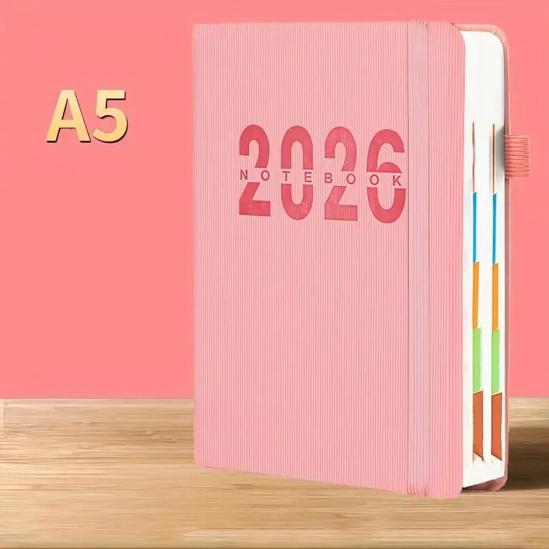 A5 Planer 2026 Notizbuch 400 Seiten – 365 Tage Agenda für Büro Schule