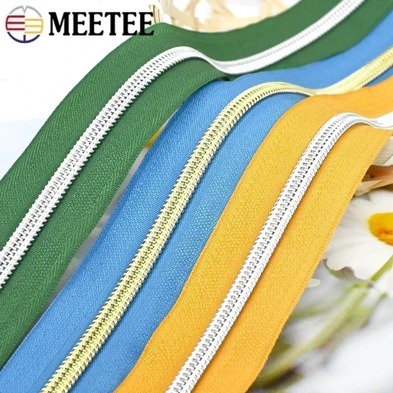 Nylon Reißverschluss Meterware DIY Kleidung Taschen Reparatur 5/10/20m Länge