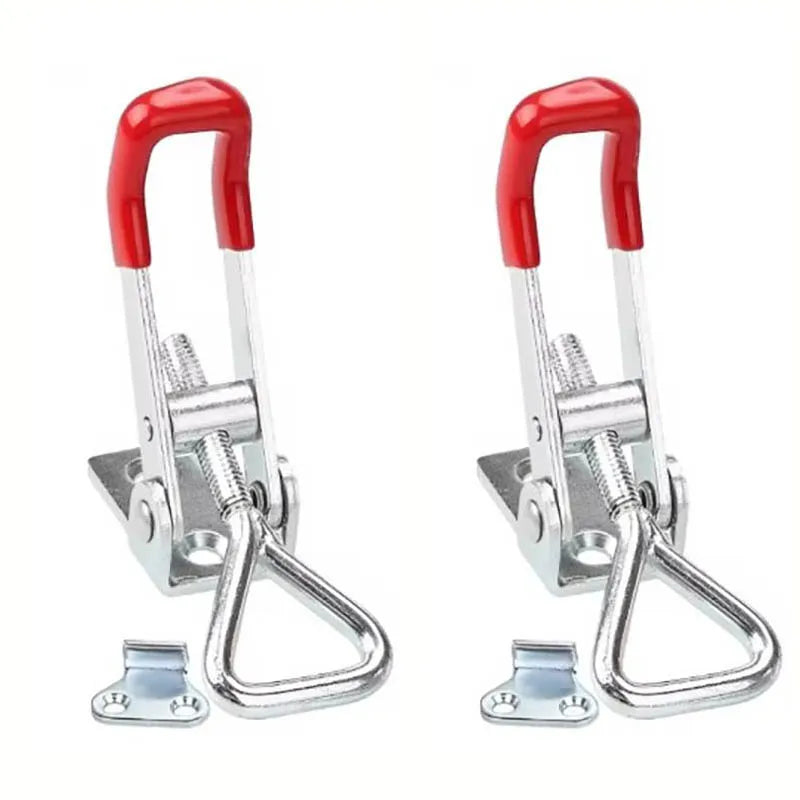 Robuste einstellbare Eisen-Schnalle Lock Clamp mit rotem Griff, 1-2 Stück