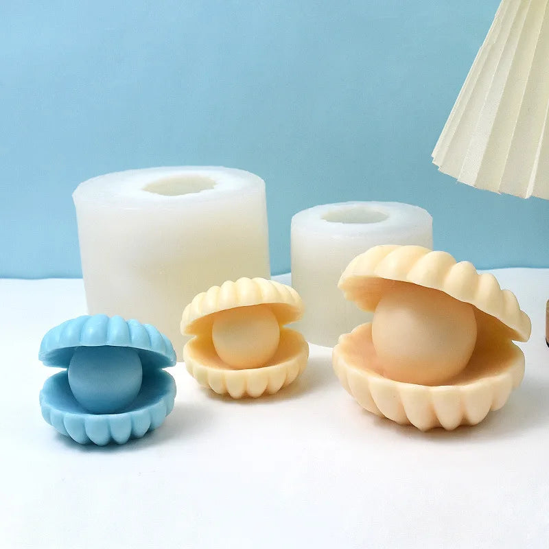 DIY Perle Shell Silikonform für Kerzen und Aromatherapie Dekoration