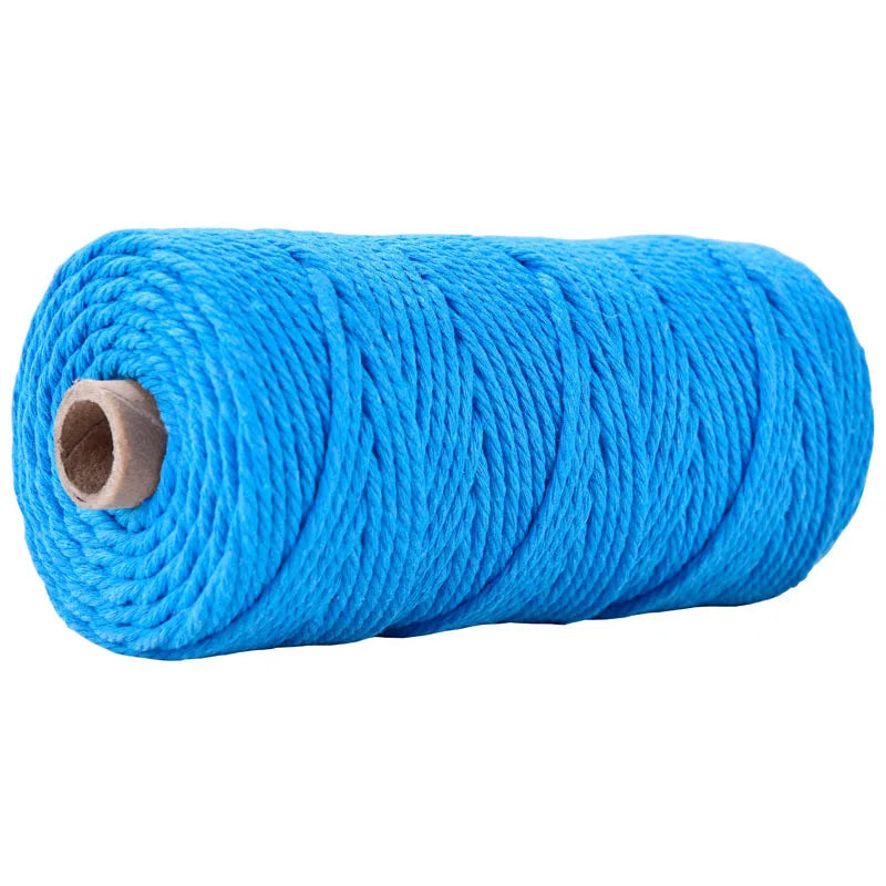 100 m Rolle bunte 3 mm Baumwollschnur für DIY und Dekoration