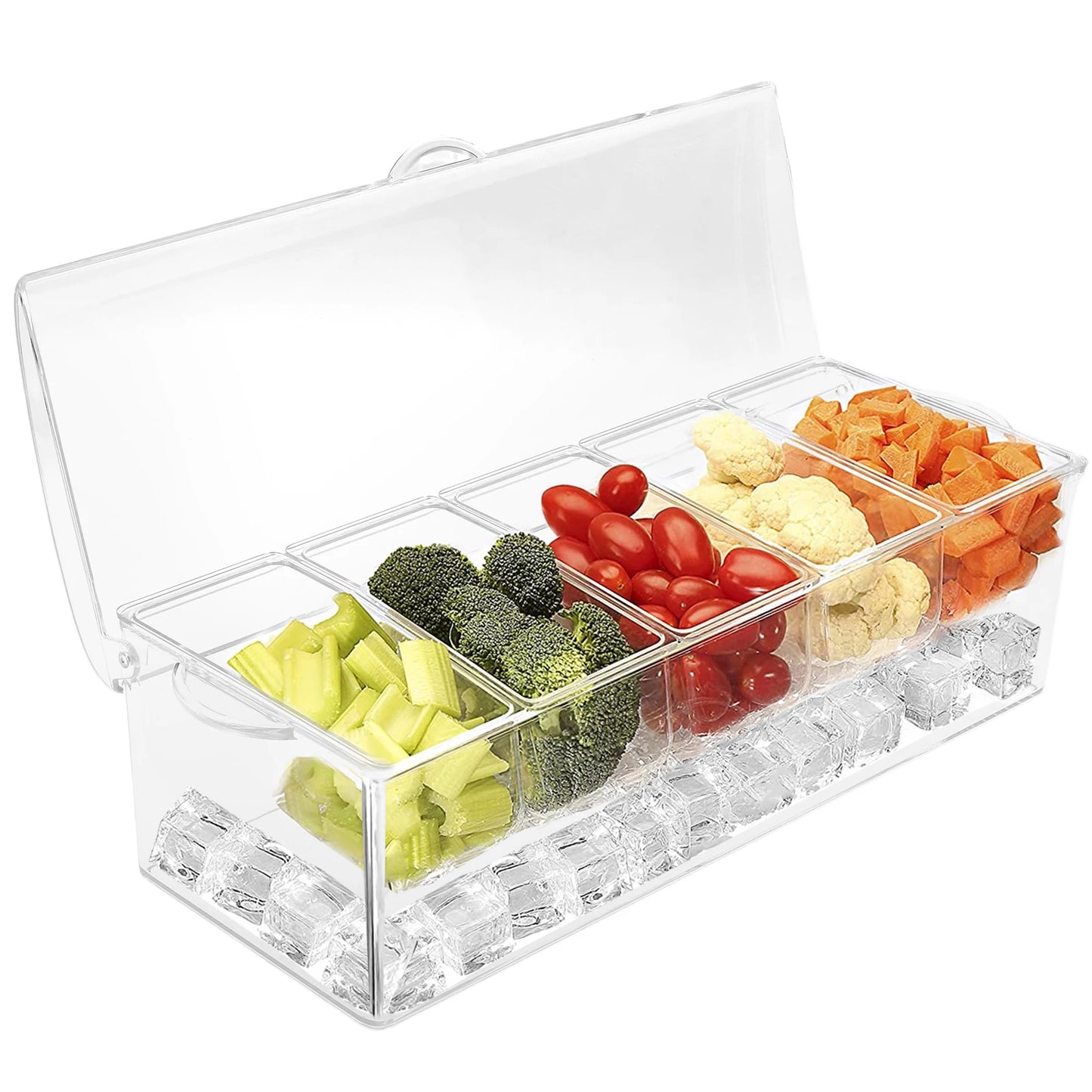 Klare Gewürzbehälter für Küche: Organizer mit Deckel für Gewürz, Zucker, Salz