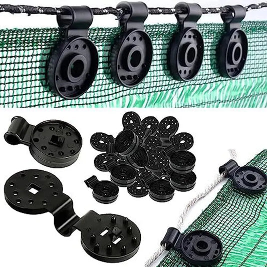 Sicherer Halt im Garten: 50 schwarze Schatten Tuch Clips aus robustem Kunststoff