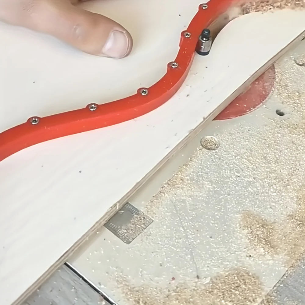 Flexible Kurven-Schablone für Holzbearbeitung Fräsen - Profiling Trimmer