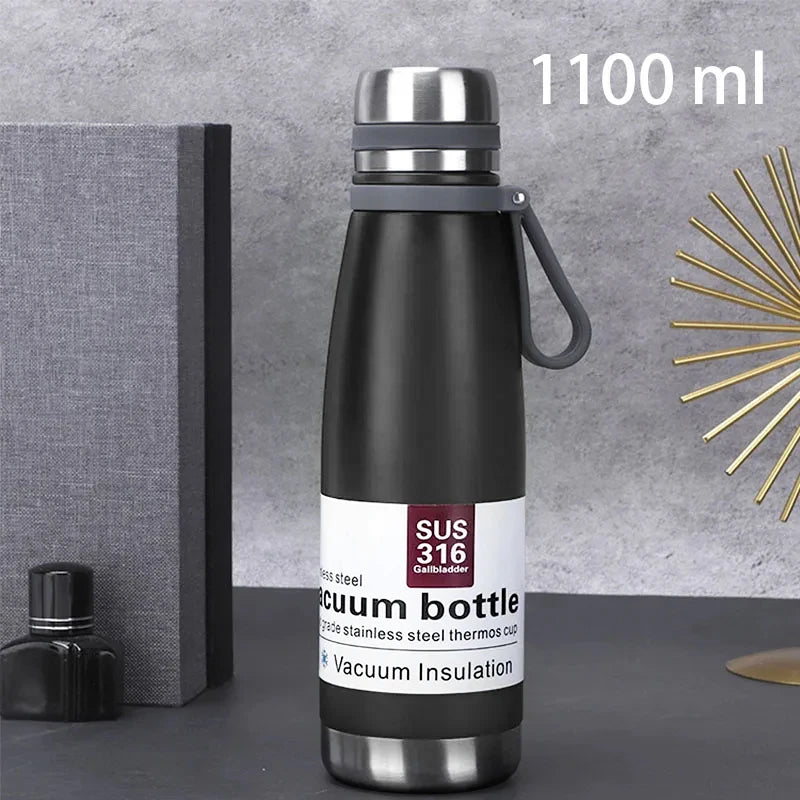 Vakuumisolierte Edelstahl-Thermosflasche 850-1500ml – warm - kalt lang