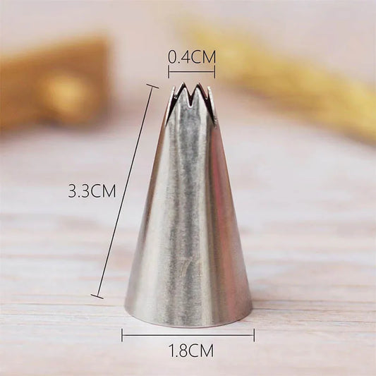 Professionelle Edelstahl Gebäckdüse – Blüten - Blätter Backzubehör