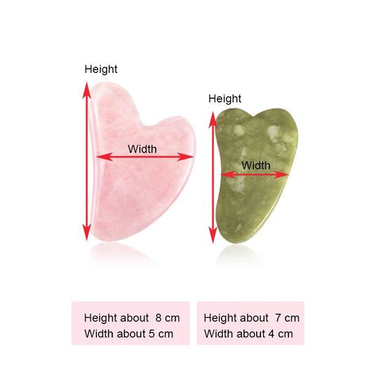 Natürlicher Jade Gua Sha Gesichts Massage Roller für Hautpflege SPA