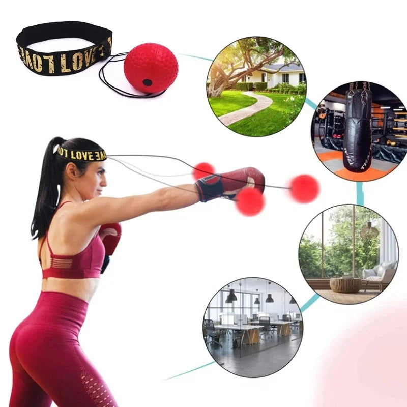 Effektives MMA Training: PU Speed Ball mit Stirnband für schnelle Reaktion