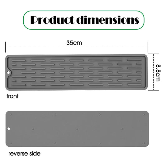 Rutschfeste Silikon Abtropfmatte für Küchen Arbeitsplatten und Bars