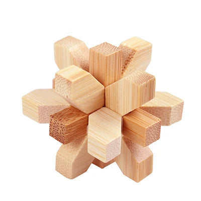 Holz Kong Ming Lock Lu Ban IQ Brain Teaser Lernspielzeug für Kinder