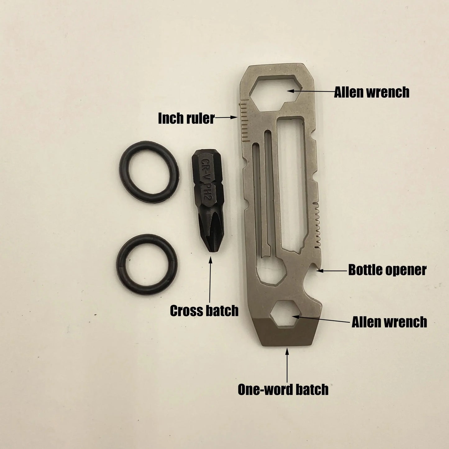Praktisches EDC Survival-Tool aus Edelstahl – Flaschenöffner - Mehr