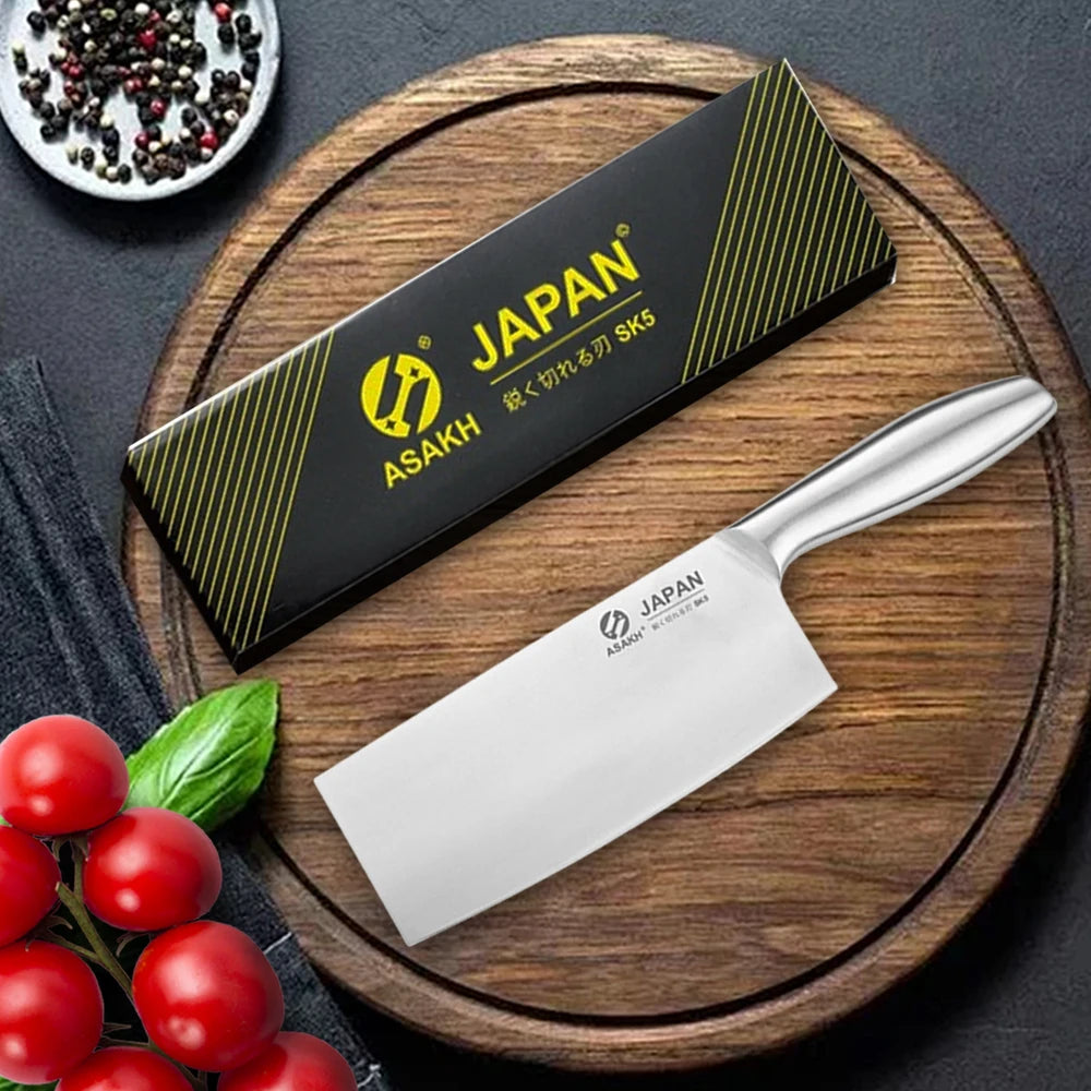 Edelstahl Küchenmesser mit Hohlgriff Kochmesser Fleischbeil Haushaltset