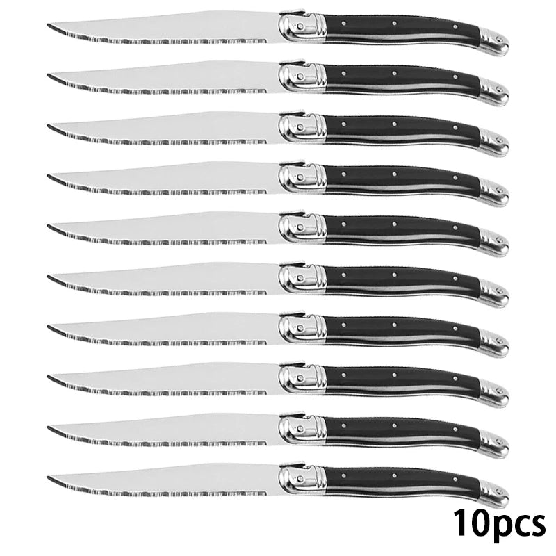 9 Zoll Laguiole Steakmesser Set mit Ergonomischem Griff und Edelstahlklinge