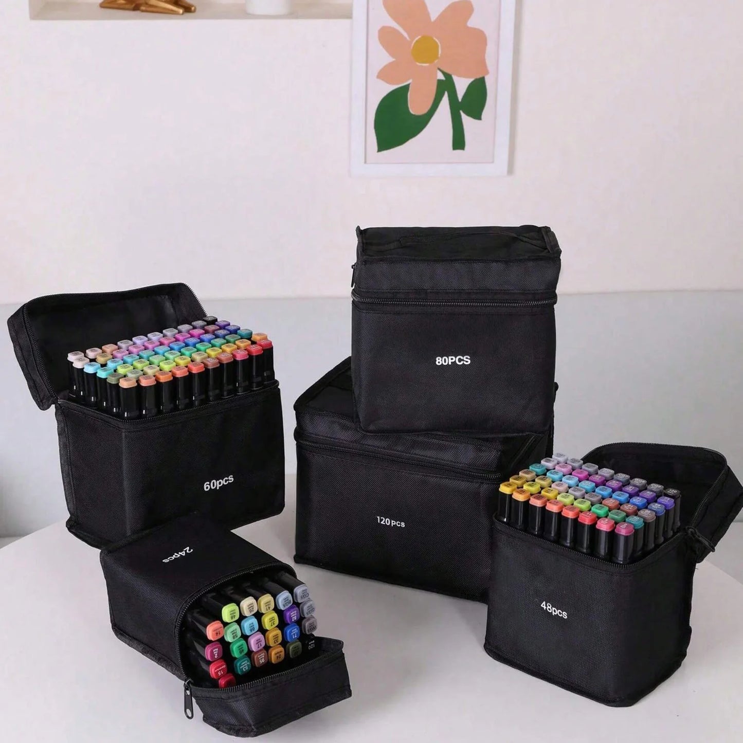 Dual Tip Permanent Marker – Hochpigmentiert, 24-262 Farben für kreative Kunst