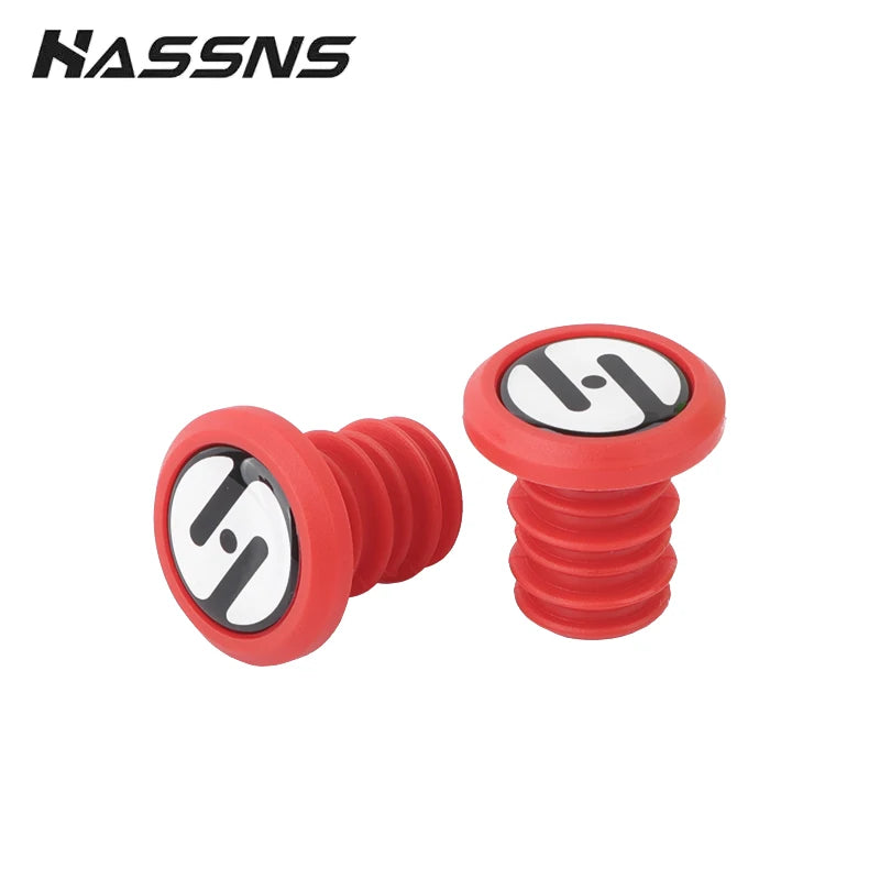 HASSNS Fahrradlenkerstopfen MTB Lock On Grips Bar End Road Mountainbike Silikon Lenkerendkappe Manschetten für Griffabdeckung