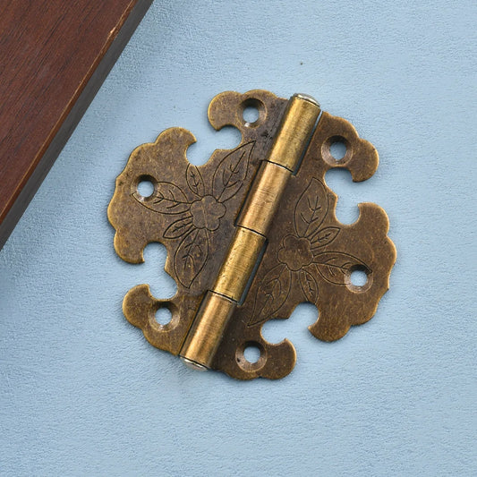 Kupfer Antik-Eisenblech Scharnier für Kleiderschrank Möbelbox 8x8cm